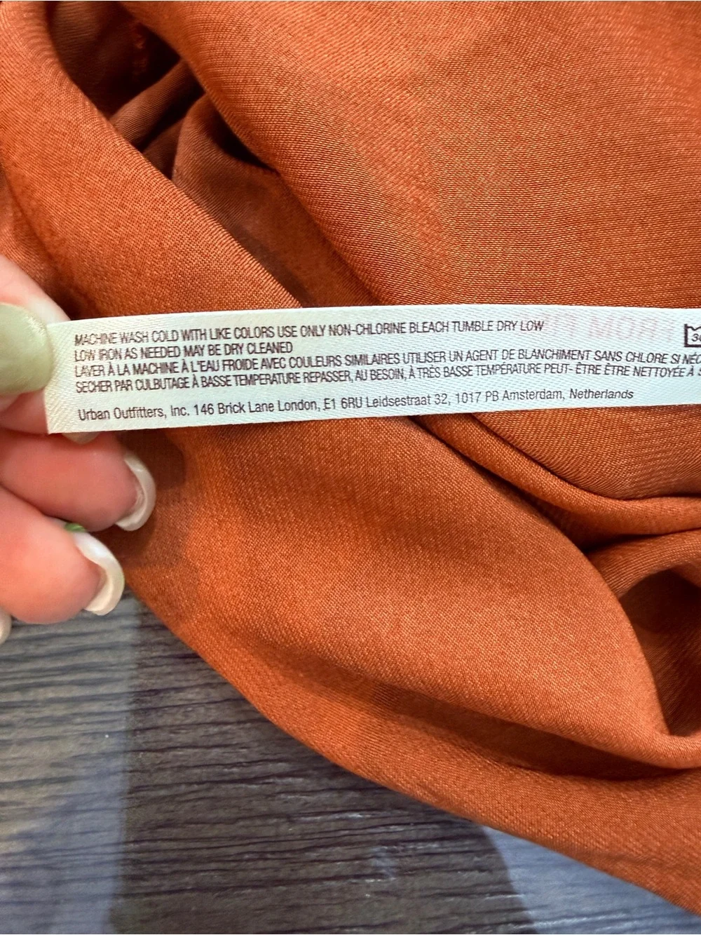 Intimately Free People Day To Night Slip Dress in Cinnaber/Rust XS 25667
